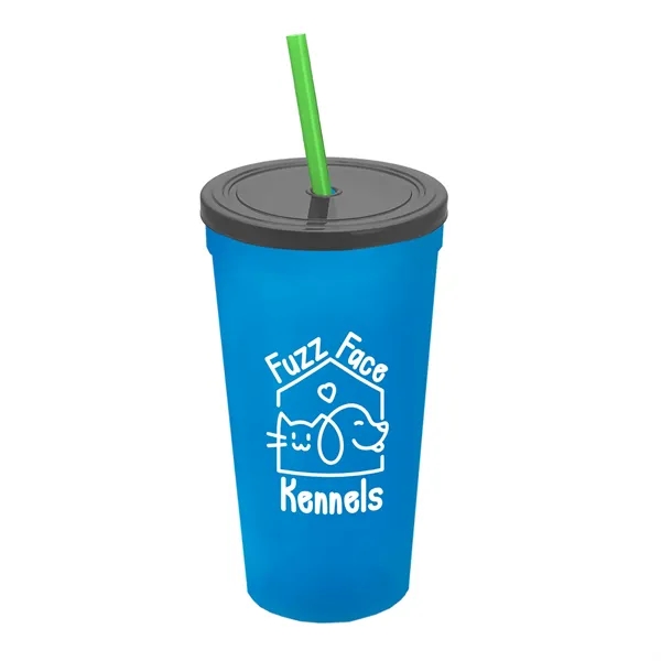 24 Oz. Stadium Cup With Straw And Lid... from ASI 40480 Koozie Group