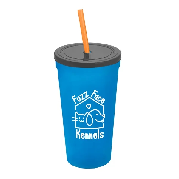24 Oz. Stadium Cup With Straw And Lid... from ASI 40480 Koozie Group