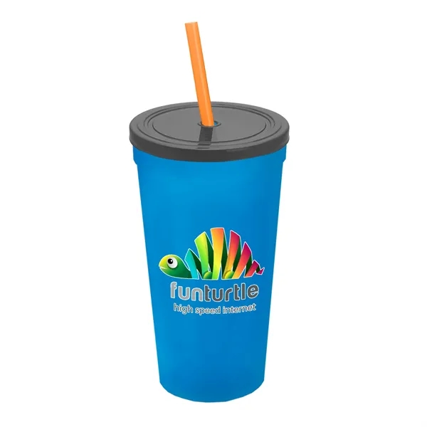 24 Oz. Stadium Cup With Straw And Lid... from ASI 40480 Koozie Group