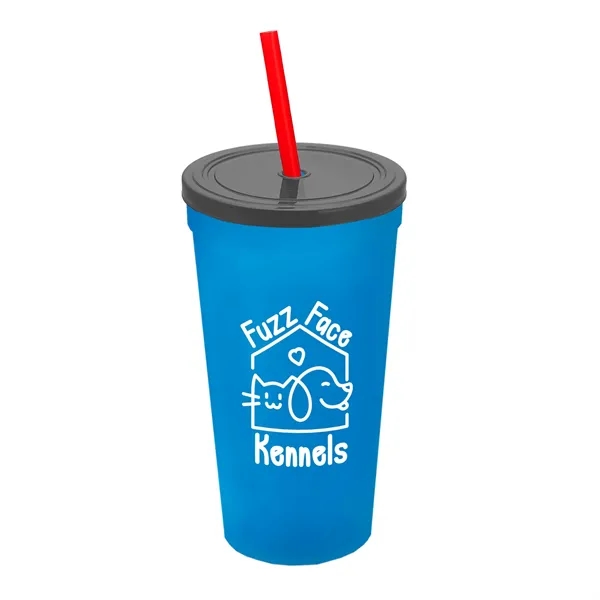 24 Oz. Stadium Cup With Straw And Lid... from ASI 40480 Koozie Group