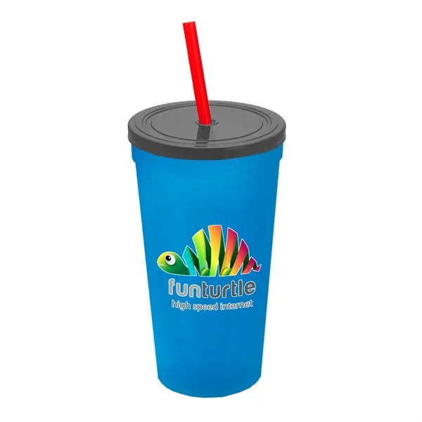 24 Oz. Stadium Cup With Straw And Lid... from ASI 40480 Koozie Group