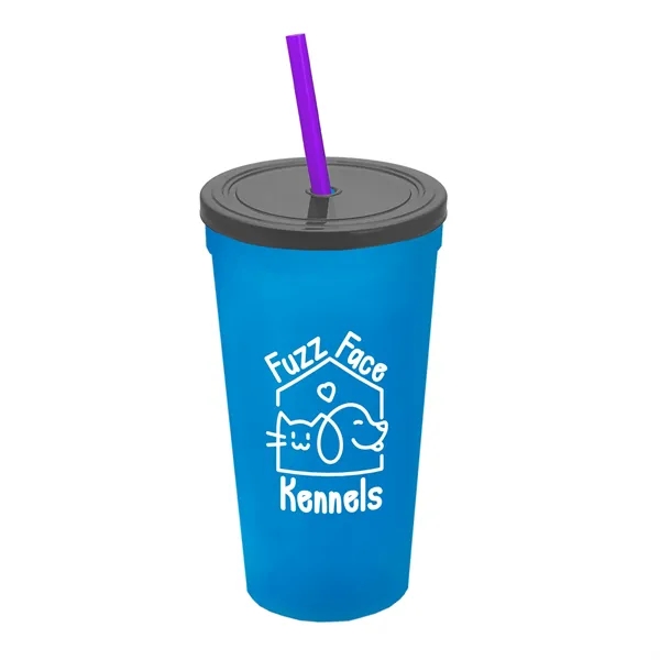 24 Oz. Stadium Cup With Straw And Lid... from ASI 40480 Koozie Group
