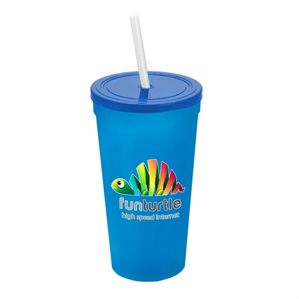 24 Oz. Stadium Cup With Straw And Lid... from ASI 40480 Koozie Group