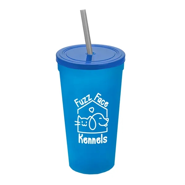 24 Oz. Stadium Cup With Straw And Lid... from ASI 40480 Koozie Group