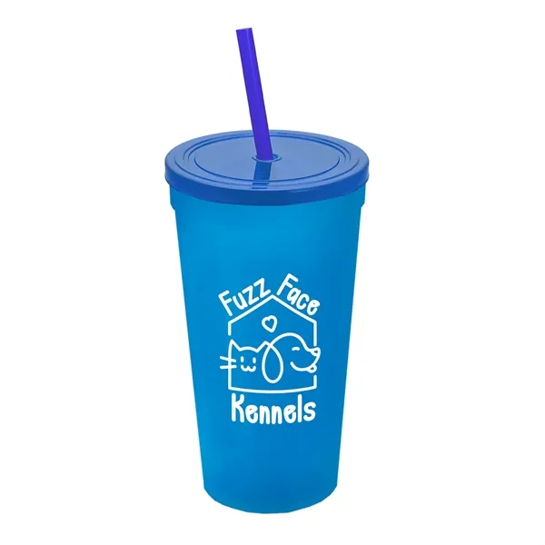 24 Oz. Stadium Cup With Straw And Lid... from ASI 40480 Koozie Group