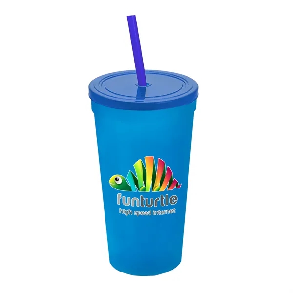 24 Oz. Stadium Cup With Straw And Lid... from ASI 40480 Koozie Group