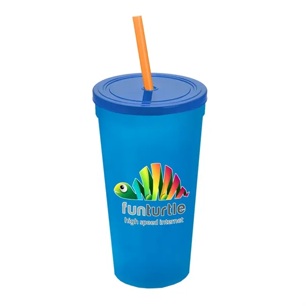 24 Oz. Stadium Cup With Straw And Lid... from ASI 40480 Koozie Group
