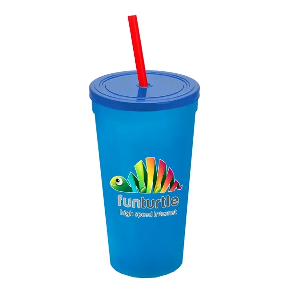 24 Oz. Stadium Cup With Straw And Lid... from ASI 40480 Koozie Group