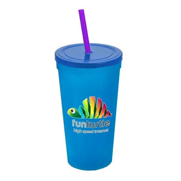 24 Oz. Stadium Cup With Straw And Lid... from ASI 40480 Koozie Group