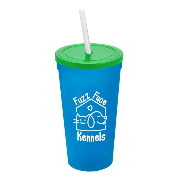 24 Oz. Stadium Cup With Straw And Lid... from ASI 40480 Koozie Group