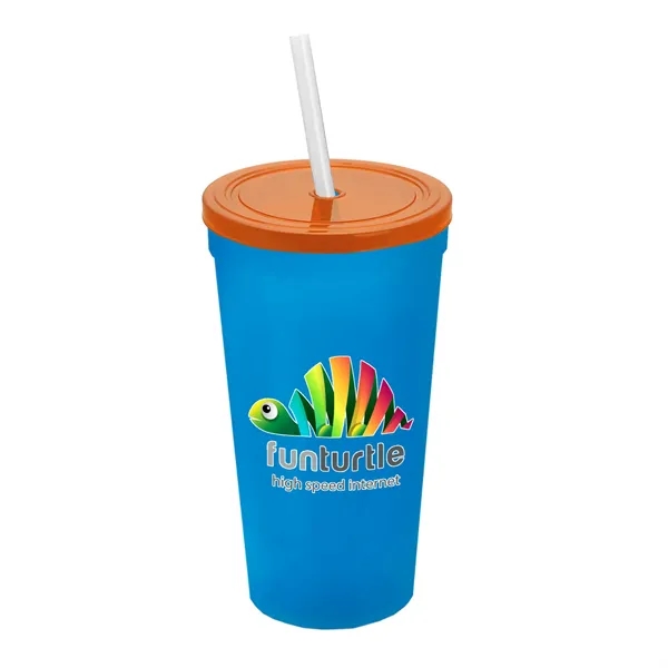 24 Oz. Stadium Cup With Straw And Lid... from ASI 40480 Koozie Group