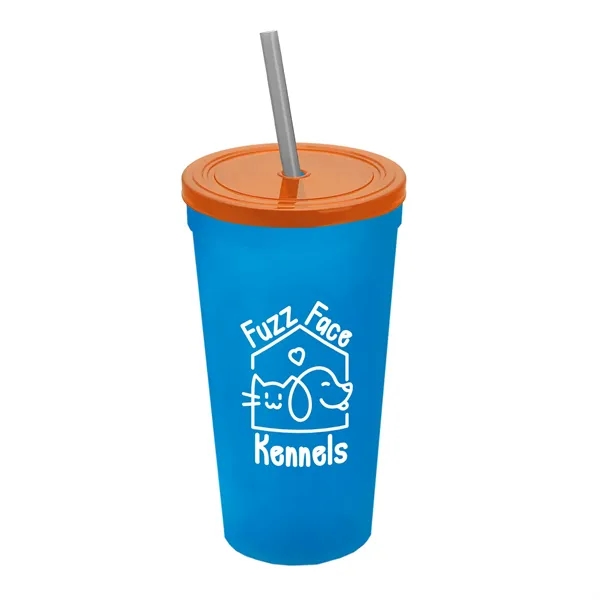 24 Oz. Stadium Cup With Straw And Lid... from ASI 40480 Koozie Group