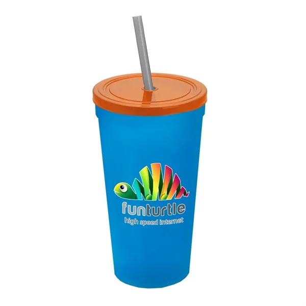 24 Oz. Stadium Cup With Straw And Lid... from ASI 40480 Koozie Group