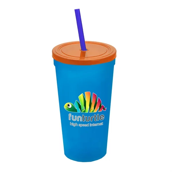 24 Oz. Stadium Cup With Straw And Lid... from ASI 40480 Koozie Group
