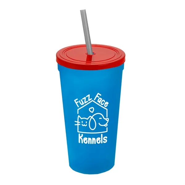 24 Oz. Stadium Cup With Straw And Lid... from ASI 40480 Koozie Group