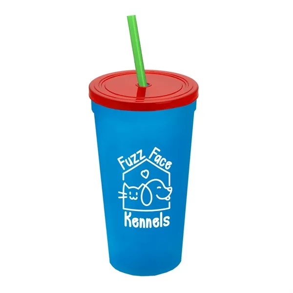 24 Oz. Stadium Cup With Straw And Lid... from ASI 40480 Koozie Group