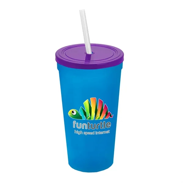 24 Oz. Stadium Cup With Straw And Lid... from ASI 40480 Koozie Group