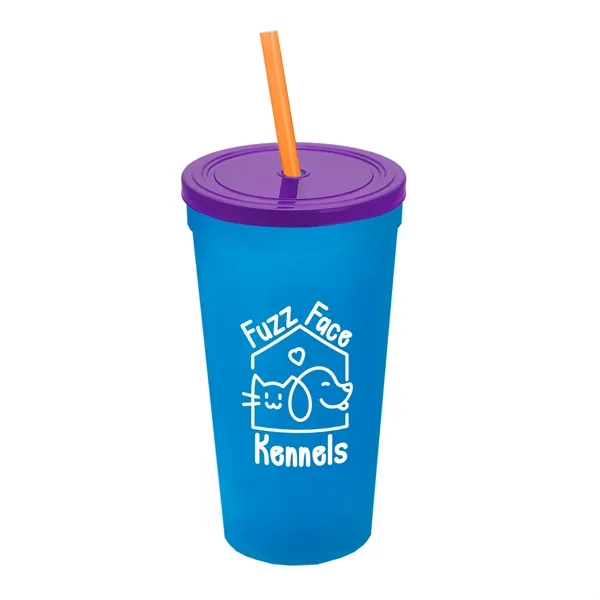 24 Oz. Stadium Cup With Straw And Lid... from ASI 40480 Koozie Group
