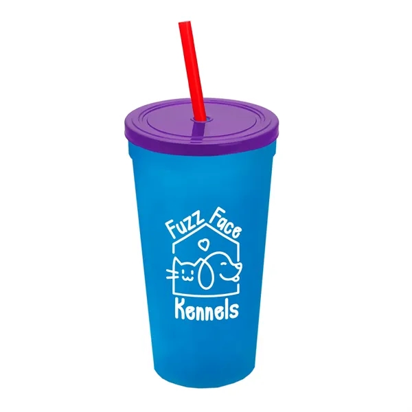 24 Oz. Stadium Cup With Straw And Lid... from ASI 40480 Koozie Group