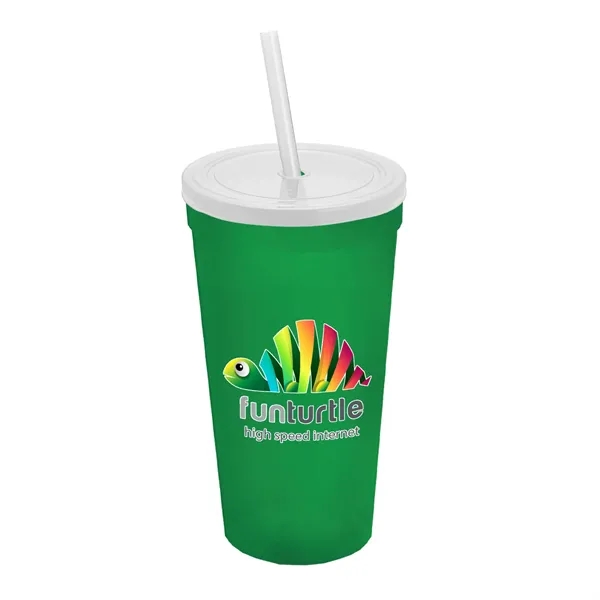 24 Oz. Stadium Cup With Straw And Lid... from ASI 40480 Koozie Group