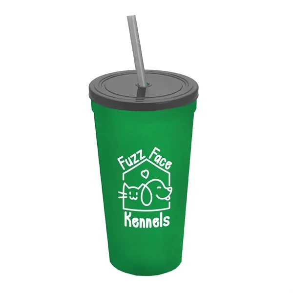 24 Oz. Stadium Cup With Straw And Lid... from ASI 40480 Koozie Group