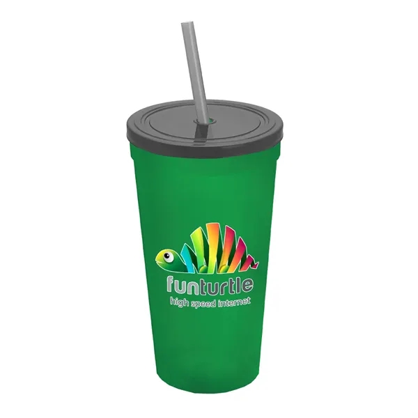 24 Oz. Stadium Cup With Straw And Lid... from ASI 40480 Koozie Group