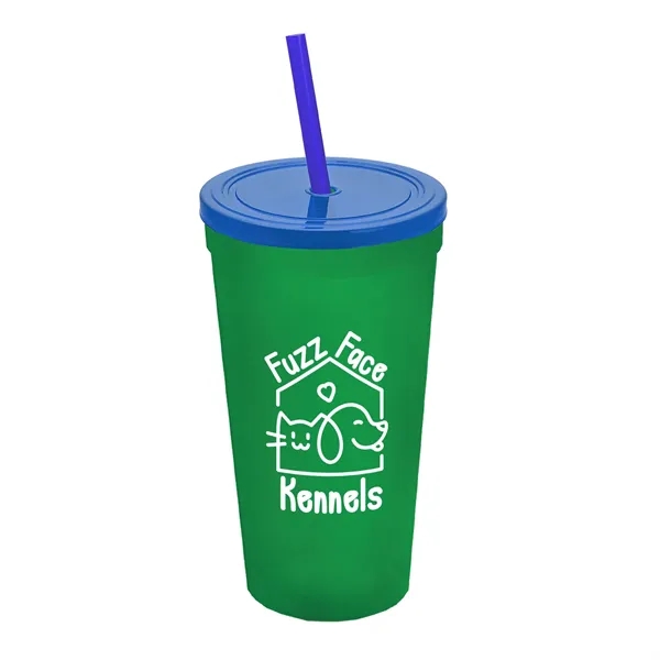 24 Oz. Stadium Cup With Straw And Lid... from ASI 40480 Koozie Group