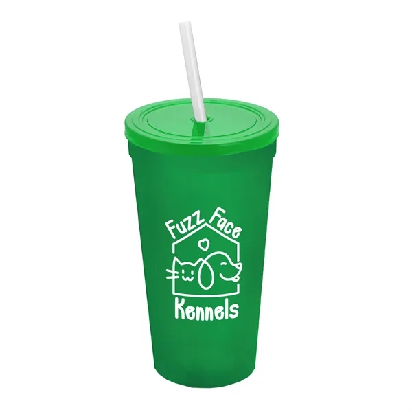 24 Oz. Stadium Cup With Straw And Lid... from ASI 40480 Koozie Group