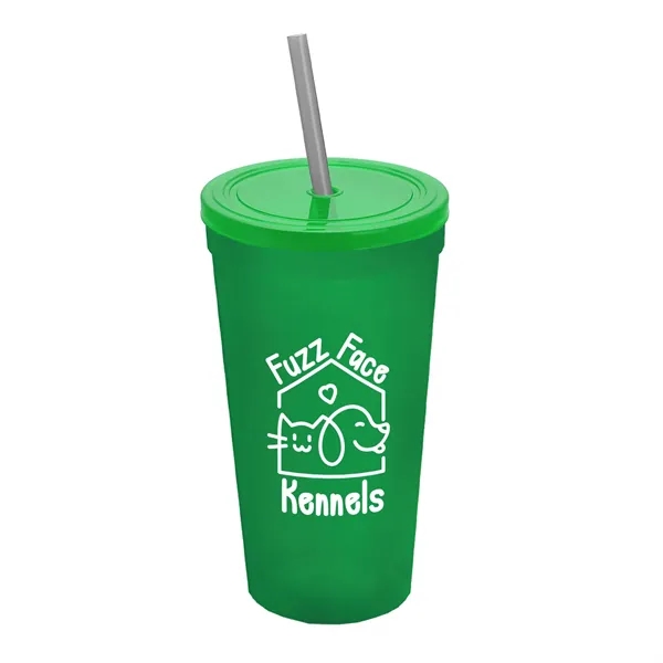 24 Oz. Stadium Cup With Straw And Lid... from ASI 40480 Koozie Group