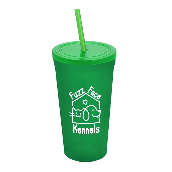24 Oz. Stadium Cup With Straw And Lid... from ASI 40480 Koozie Group