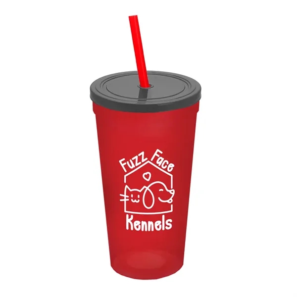24 Oz. Stadium Cup With Straw And Lid... from ASI 40480 Koozie Group