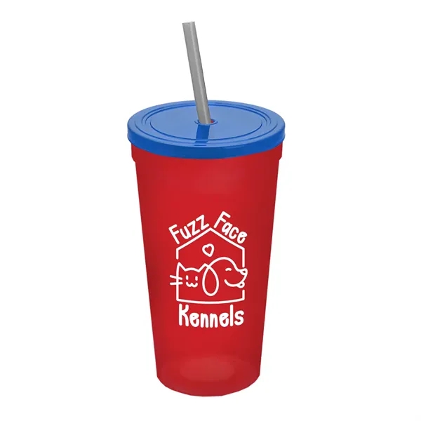 24 Oz. Stadium Cup With Straw And Lid... from ASI 40480 Koozie Group