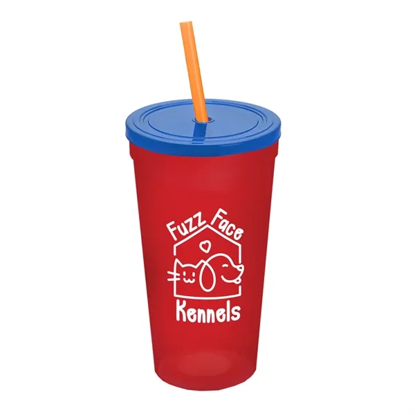 24 Oz. Stadium Cup With Straw And Lid... from ASI 40480 Koozie Group