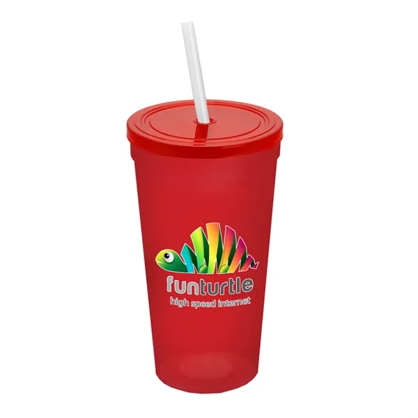 24 Oz. Stadium Cup With Straw And Lid... from ASI 40480 Koozie Group