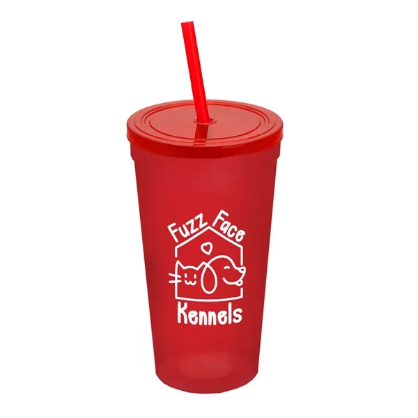 24 Oz. Stadium Cup With Straw And Lid... from ASI 40480 Koozie Group