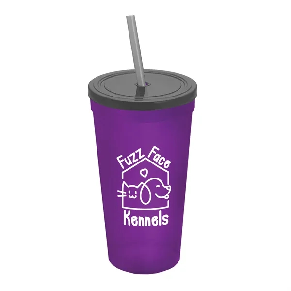 24 Oz. Stadium Cup With Straw And Lid... from ASI 40480 Koozie Group