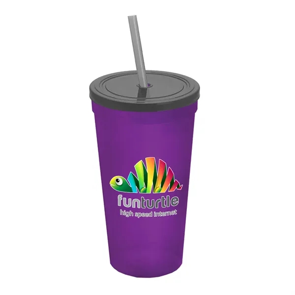 24 Oz. Stadium Cup With Straw And Lid... from ASI 40480 Koozie Group