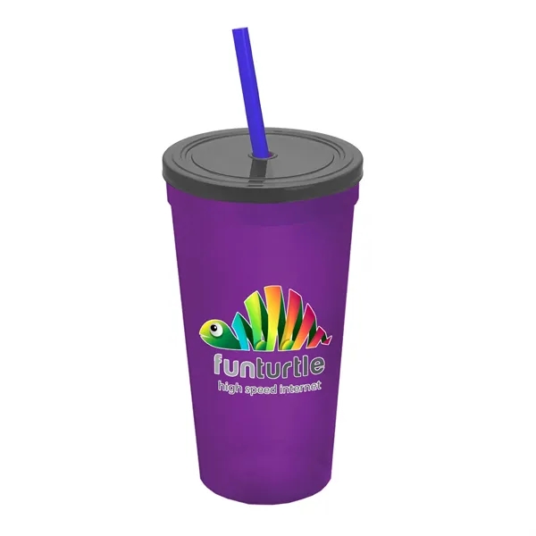 24 Oz. Stadium Cup With Straw And Lid... from ASI 40480 Koozie Group