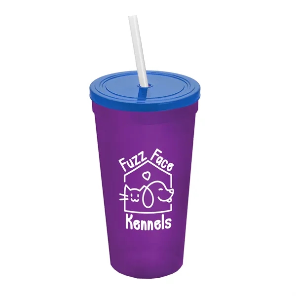 24 Oz. Stadium Cup With Straw And Lid... from ASI 40480 Koozie Group