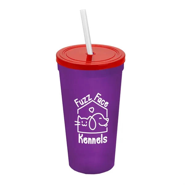 24 Oz. Stadium Cup With Straw And Lid... from ASI 40480 Koozie Group