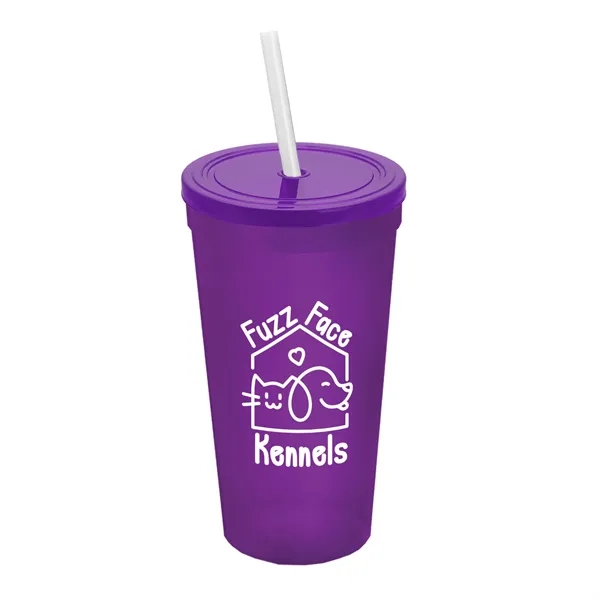24 Oz. Stadium Cup With Straw And Lid... from ASI 40480 Koozie Group