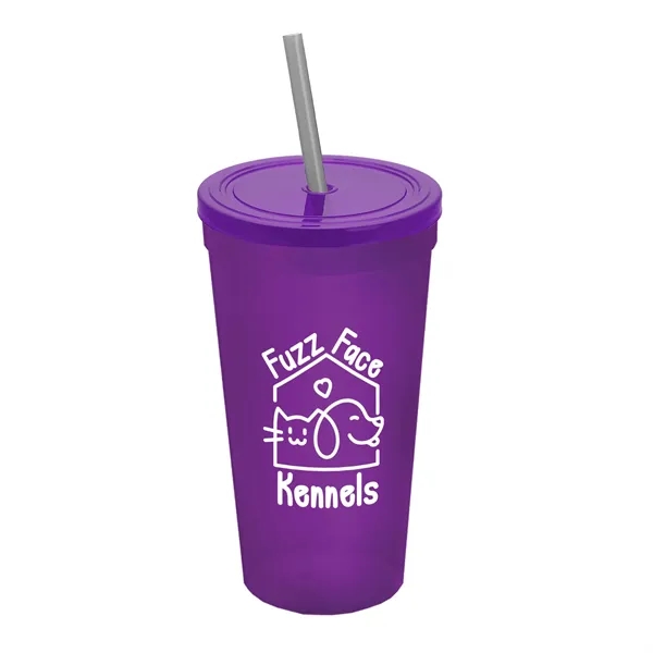 24 Oz. Stadium Cup With Straw And Lid... from ASI 40480 Koozie Group