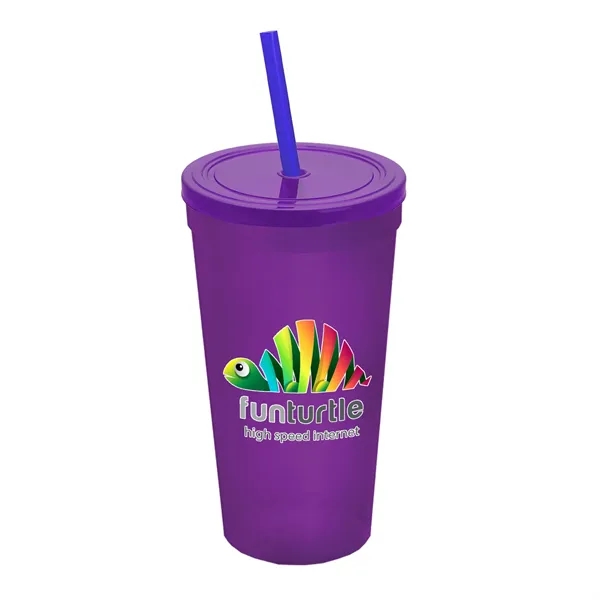 24 Oz. Stadium Cup With Straw And Lid... from ASI 40480 Koozie Group