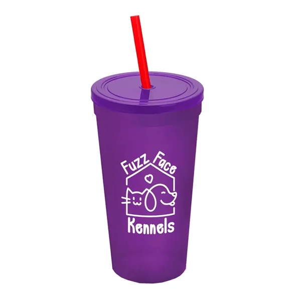 24 Oz. Stadium Cup With Straw And Lid... from ASI 40480 Koozie Group