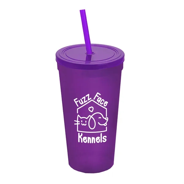 24 Oz. Stadium Cup With Straw And Lid... from ASI 40480 Koozie Group