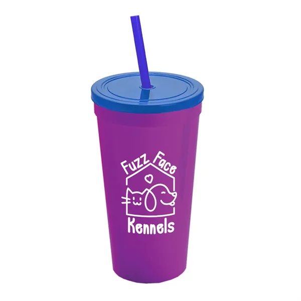 24 Oz. Stadium Cup With Straw And Lid... from ASI 40480 Koozie Group