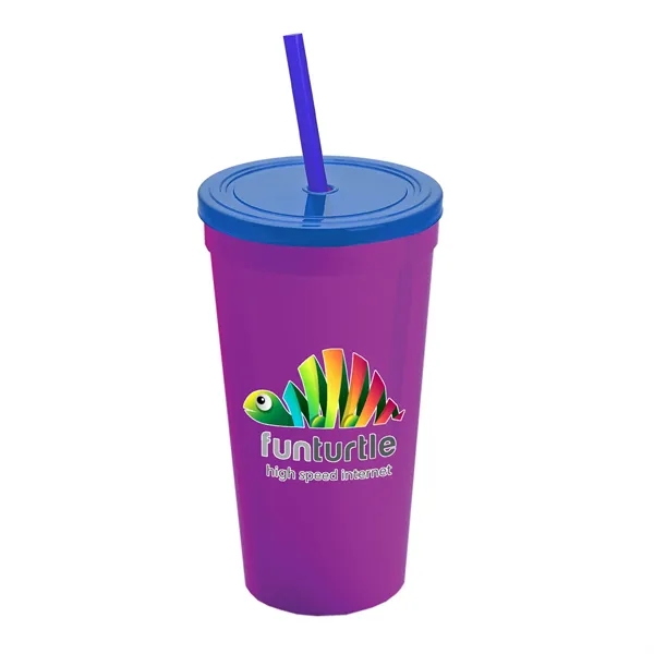 24 Oz. Stadium Cup With Straw And Lid... from ASI 40480 Koozie Group