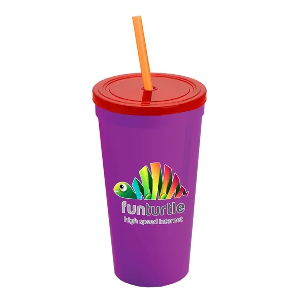 24 Oz. Stadium Cup With Straw And Lid... from ASI 40480 Koozie Group