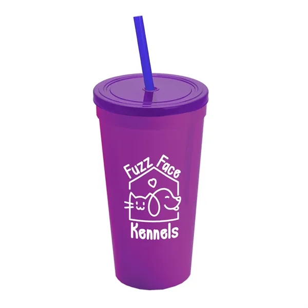 24 Oz. Stadium Cup With Straw And Lid... from ASI 40480 Koozie Group