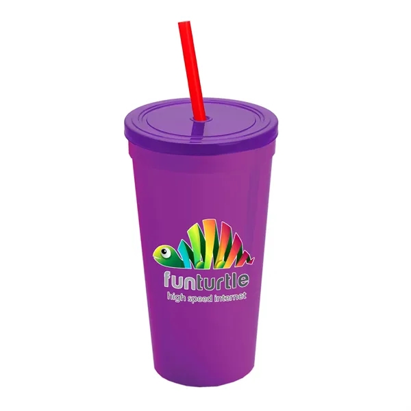 24 Oz. Stadium Cup With Straw And Lid... from ASI 40480 Koozie Group
